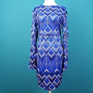 🆕️ 🌠 PrettyLittleThing Metallic Embroidered TasselFringe Dress // (NWT)